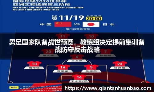 男足国家队备战世预赛，教练组决定提前集训备战防守反击战略