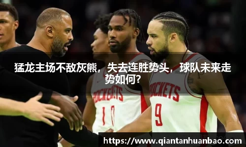 猛龙主场不敌灰熊，失去连胜势头，球队未来走势如何？