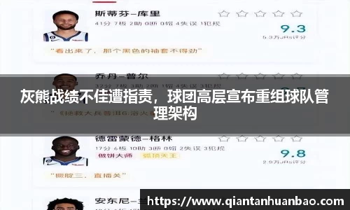 灰熊战绩不佳遭指责，球团高层宣布重组球队管理架构